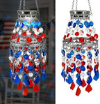 4th of July Decorations Outdoor,Hanging Solar Lanterns Outdoor Chandelier by HokfirmHomeDecorGarden