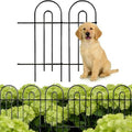 32in(H)×50ft(L) Black Decorative Garden Border Fence Total 35 Panels No Dig Metal Folding Fence Garden Edging Border Fence for Animal Barrier Fencing Flower Bed Yard Patio by MTBGarden