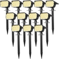 WENATY Solar Spot Lights Outdoor Waterproof Spotlights 12 Pack Warm White by WENATY