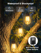 APPECK RGBW Outdoor String Lights 50ft, Smart Patio Light with 15 LED Bulbs - Image 3