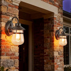 Tarentlight Updated Dusk to Dawn 1-Light Outdoor Wall Sconce,Waterproof & Rust-Proof and Sturdy Metal Lamp Body in Oil Rubbed Bronze, Fully Sealed Clear Seeded Glass Shade,Bulb Not Included - Image 3