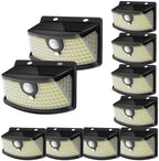 Aootek Solar Motion Sensor Lights Outdoor 120 LEDs, Black, 10 Pack by Lightupeveryconer