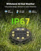 Color Changing Solar Ground Lights with Remote 10 Pack Solar Pathway Lights - Image 6