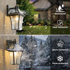 Oil Rubbed Bronze Brass Outdoor Wall Sconce, Rustproof Porch Light - Image 2