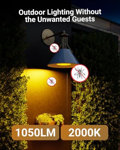 Sunco PAR38 LED Bug Light Bulb, 2000K Amber Glow, 11W=75W, E26, Wet Rated - Image 2