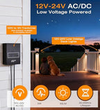 CLOUDY BAY [6 Pack] 3CCT Low Voltage LED Deck Lights Outdoor,2700K/3500K/5000K Selectable,Landscape Step Stair Railing Fence Light Wired,3W,12V-24V AC/DC Deck Lighting Fixtures - Image 3