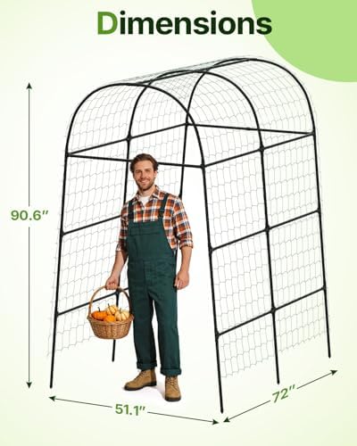 Suteck Garden Arch Trellis 7.5FT Tall - Image 2
