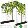 DoCred 79" H x 79" L Garden Arch Trellis, Metal Trellis for Climbing Plants by DoCred