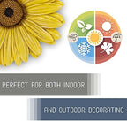 NAT & Jules Gerbera Daisy Flower Shaped Dimensional Indoor Outdoor 12 inch Cast Resin Decorative Garden Stepping Stone, Patio, Walkway Sculpture Yard Art, Yellow - Image 4