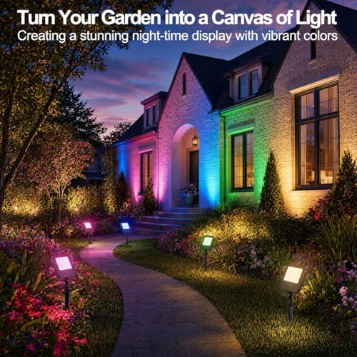 kadision RGBCW LED Flood Light, Smart App/Voice/Remote Control, 4 Pack - Image 3