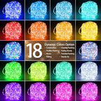 Afirst 66FT Solar Rope Lights Outdoor Waterproof, Remote & Timer & Multi Lighting Modes Fairy Lights 200 LEDs Tube Lights for Christmas Garden Patio - Image 2
