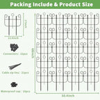 Trellis for Climbing Plants Outdoor, Expandable Heavy-Duty Metal Trellis for Raised Bed Plants, Flowers Vine Ivy, Sturdy Houseplant Pothos Plant Climber Support - Image 3