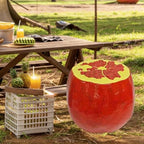 12.2" Pomegranate Stool Garden Statue Concrete French Country Decor - Image 5