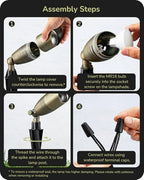 EDISHINE 12V Low Voltage Landscape Lights Solid Brass Waterproof Spotlights - Image 6