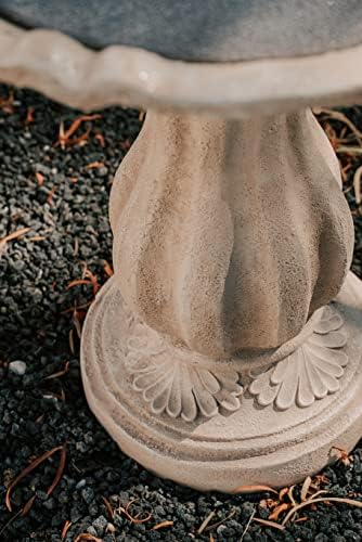 XBrand 51" Outdoor Water Fountain, 3-Tier Garden Waterfall Fountain with Pineapple Finial, Freestanding Patio Decor with Pump, Auto Shut-Off, Fiber Resin Beige - Image 6
