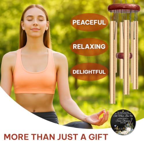 Custom Banjo Memorial Wind Chime, Personalized Name & Year - Image 5