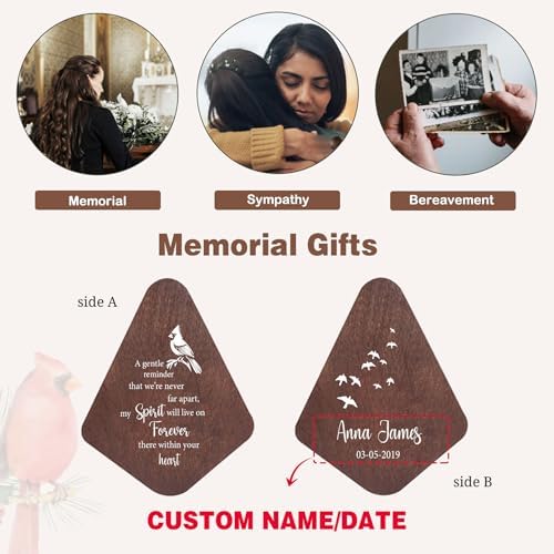 ASTARIN Personalized Name Memorial Wind Chimes, Sympathy Gift for Loss of Lover Mom Dad, Bereavement Deep Tone Wind Chimes for Outside in Memory Gift, Decor Outdoor Garden Patio - Image 4