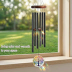 Tree of Life Wind Chimes for Outside, Deep Tone Outdoor Wind Chime with Colorful Wind Catcher, 6 Aluminum Tubes, Garden Porch Patio Decor, Memorial & Birthday Gift - Image 6