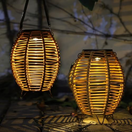 Solar Hanging Lanterns 2 Pack - Image 2
