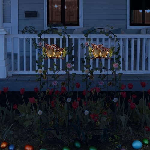 Solar Owl Garden Trellis Metal Climbing Plant Stake - Image 7