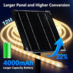 Solar Rope Lights Outdoor Waterproof, Thick LED Light Strip 32.8FT - Image 3