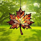 Autumn Maple Leaf Acrylic Suncatcher - Image 3