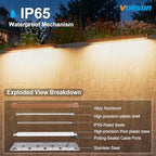 VOLISUN 12 Inch Retaining Wall Lights, 2700K Hardscape Lighting, 8 Pack - Image 4