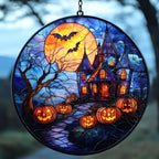 Halloween Gothic Castle Acrylic Suncatcher by AVAGAN