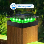 Peasur 6 Packs 4x4 Post Solar Lights RGB Color Changing - Image 4