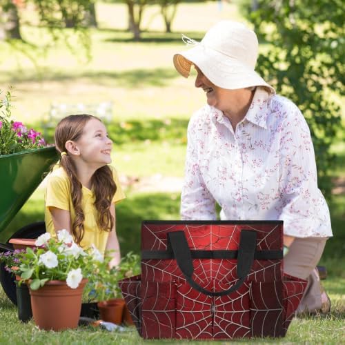 Gardening Tool Bag,Heavy Duty Garden Tote Bag,Portable Oxford Gardening Storage Basket Organizer Handbag with Pockets Handle,Hand Tools Gifts for Outdoor Garden Lawn - Image 6