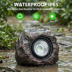 Candieslife Solar Rock Lights Outdoor Garden Waterproof - Super Bright LED Solar Spotlights, Solar Powered Landscape Path Decorative Garden Stone Lights for Pathway, Walkway, Yard, Patio (4 Pack) - Image 3