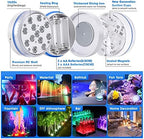 Submersible LED Lights with Remote Underwater Pool Light IP68 Magnet 13 LED Bright Lamp RGB for Pond/Pool/Aquarium(8 Light 2 Controller,8.5CM) - Image 4