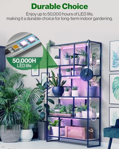 Sunco 6 Pack 2FT LED Grow Light, Full Spectrum, 20W - Image 5