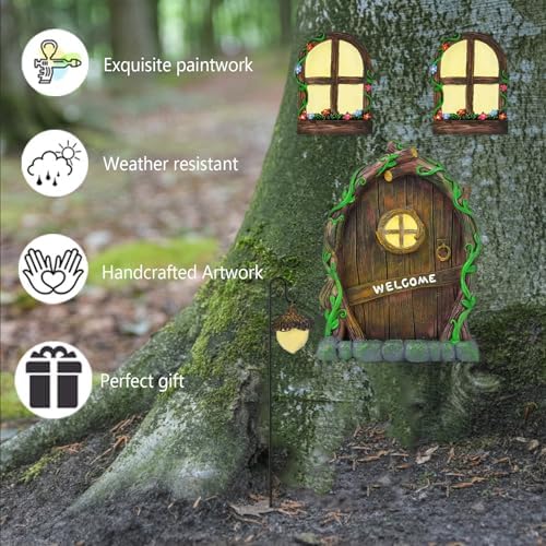 Fairy Door and 3 PCS Climbing Gnomes Bundle - Image 4