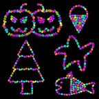 2026 Colorful Glow-in-the-Dark Garden Stones, Luminous Pebbles for Walkways & Aquariums, Rainbow Glow Rocks Outdoor Decor, Nighttime Stepping Stone Fillers, Patio Landscape Lighting (D,600) - Image 5