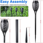 Solar Torch Lights with Flickering Flame 12 Pack for Decorations - Image 6