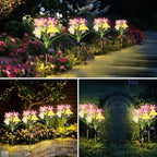4 Pack Lily Solar Path Lights, IP65 Waterproof (Multicolor butterfily) - Image 5