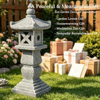 Resin Solar Pagoda Garden Statues for Yard and Garden Unique Zen Decor - Image 7
