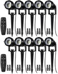 12W Landscape Lights Low Voltage LED Landscape Lighting Spotlight Waterproof Garden Pathway Christmas Decorative Lights Outdoor (Stepless CCT 10 Pack) by MOTRACKCAO