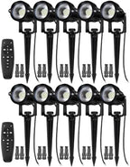 12W Landscape Lights Low Voltage LED Landscape Lighting Spotlight Waterproof Garden Pathway Christmas Decorative Lights Outdoor (Stepless CCT 10 Pack) by MOTRACKCAO