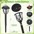 Tuanse 20 Pcs Solar Outdoor Garden Pathway LED Lights Bulk, White Light - Image 2