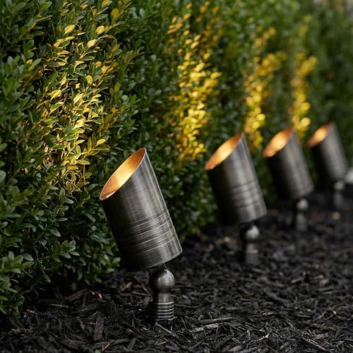 KSANA Solid Brass Outdoor Spotlight, 12V Low Voltage Landscape Light Bronze Heavy Duty Accent Uplighting Lighting for Yard and Garden, Garden, Patio, Trees & House, 1 Pack - Image 3