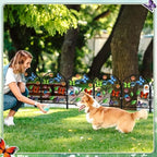 Yaocom 12 Pack Butterfly Garden Fence 16.5" H x 11.8" W Metal Stake - Image 6