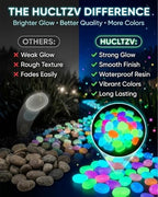 Colorful Glow in the Dark Garden Stones, Pebbles for Garden Outdoor Landscaping, Luminous Stepping Rocks for Walkway Driveway, Fish Tank Gardens Plant Pots Bonsai Path Decor(Orange,1000pcs) - Image 7