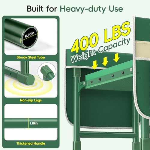 Housolution Garden Kneeler and Seat with Anti-Tipping Extendable Legs - Image 5