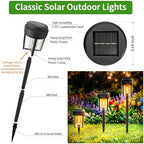 Solar Pathway Lights Outdoor, IP65 Waterproof Solar Powered Garden Lights, Auto On/Off Outdoor Light for Yard Lawn Garden Patio Walkway Driveway Landscape Lighting (6 Pack) - Image 6