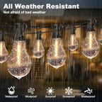 26FT Outdoor String Lights 17+2 Bulbs,120W Dimmer Remote IP65 Watterproof - Image 4
