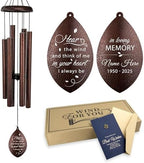 ASTARIN Sympathy Wind Chimes Custom, Personalized Dragonfly Wind Chimes Sympathy Gifts for Remembrance, Bereavement Gifts for Men in Memory Wind Chime, 36 inch Windchime(Produced in Texas) by Astarin