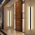 Modern Outdoor Wall Lights - 39inch Black Exterior Light Fixtures Wall, Porch Lights Outdoor Wall Sconce, Patio Long Strip Wall Light Fixtur Outside for Garage, House by NIUZDU