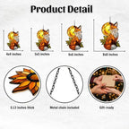 Autumn Fox Acrylic Suncatcher - Image 2